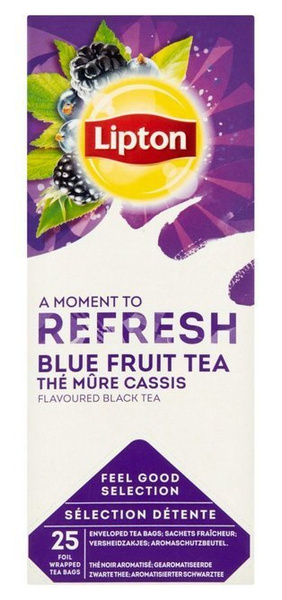 Czarna aromatyzowana herbata Lipton Classic Blue Fruit Tea 25x1,6g