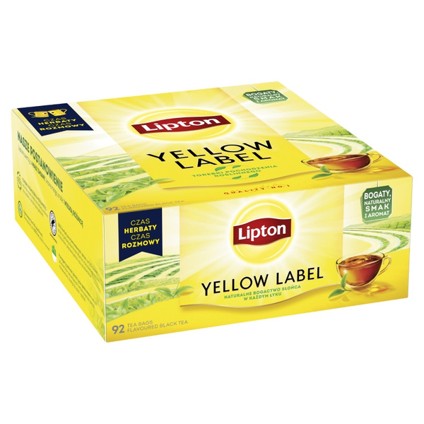 Herbata czarna Lipton Yellow Label 92x2g – NIEDOSTĘPNY