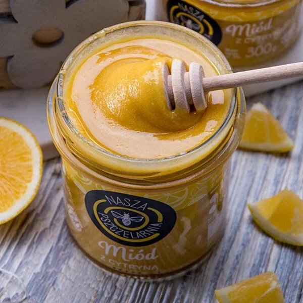 Miód z cytryną Nasza Pszczelarnia 190g