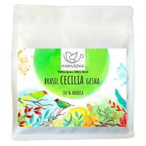 Kawa ziarnista Kawuszka Brasil Cecilia Gesha 250g