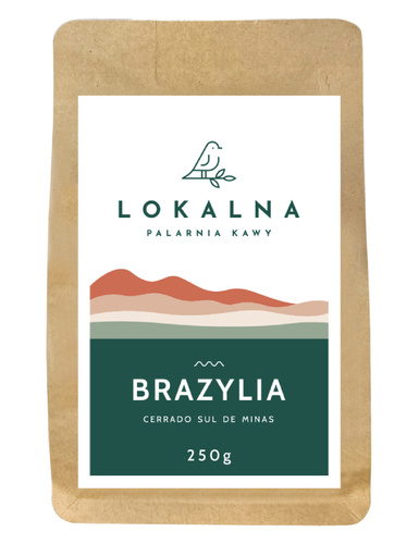 Kawa ziarnista Lokalna Palarnia Kawy Brazylia 250g