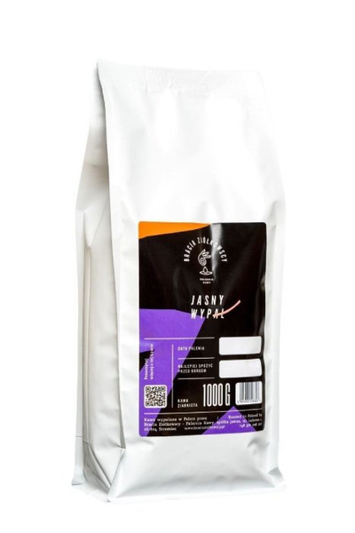 Kawa ziarnista Bracia Ziółkowscy Jasny Wypał 1kg - NIEDOSTĘPNY