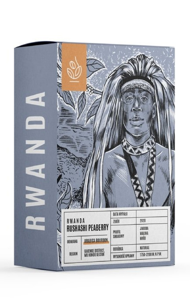 Kawa ziarnista Wysocki Coffee Rwanda Rushashi Peaberry 250g