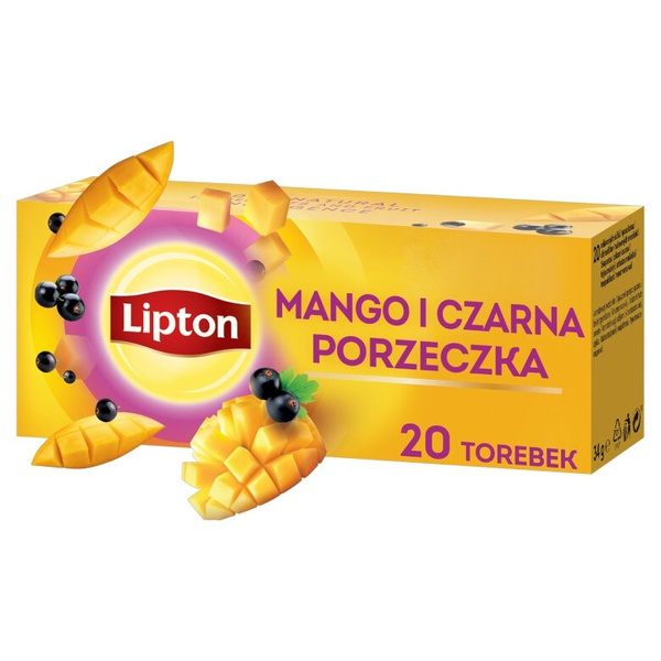 Herbatka owocowa Lipton Mango i Czarna porzeczka 20x1,7g