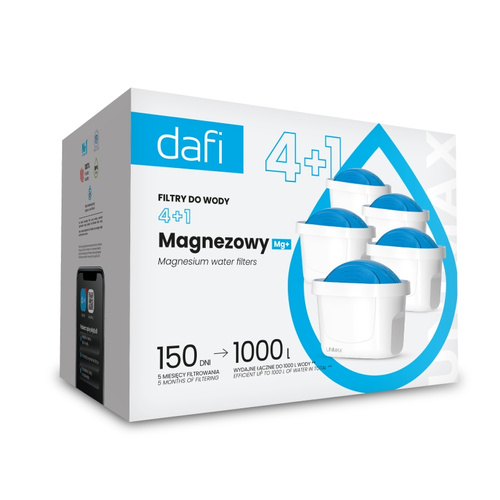 ZESTAW 5 filtrów Dafi Unimax Mg+  - opinie w konesso.pl