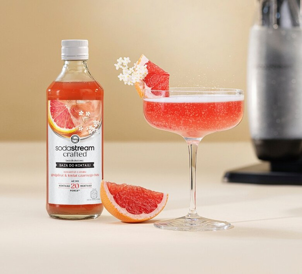 Baza do koktajli SodaStream Crafted Grejpfrut Kwiat Bzu 330 ml – NIEDOSTĘPNY