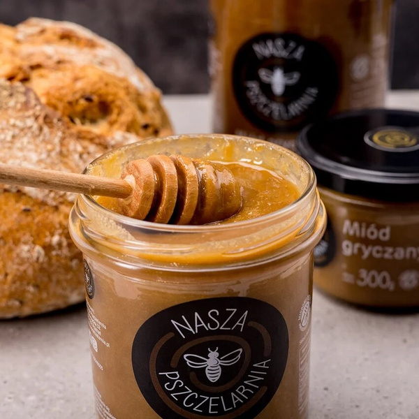 Miód gryczany Nasza Pszczelarnia 450g