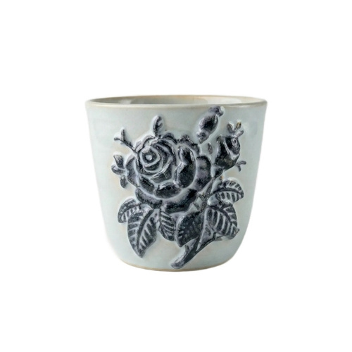 Ceramiczny kubek POTPOTSTUDIO - Niebieska Róża 200ml