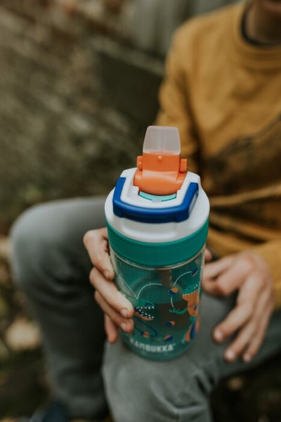 Butelka na wodę dla dzieci Kambukka Lagoon 400ml - Juggling Dino