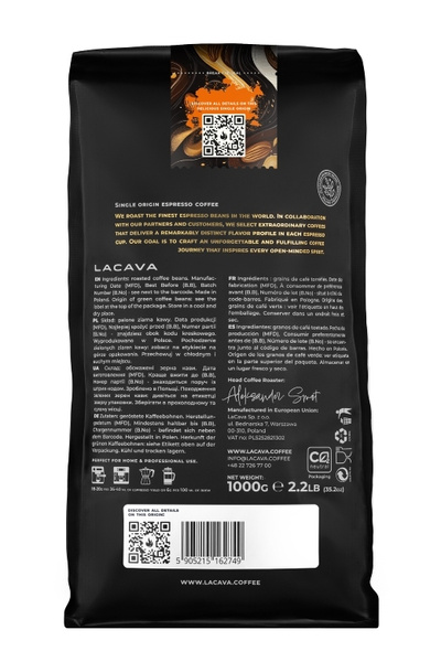 Kawa ziarnista LaCava El Salvador Le Majeda Espresso 1kg – NIEDOSTĘPNY
