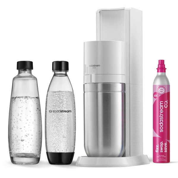 Saturator do wody gazowanej SodaStream Duo - Biały zestaw startowy