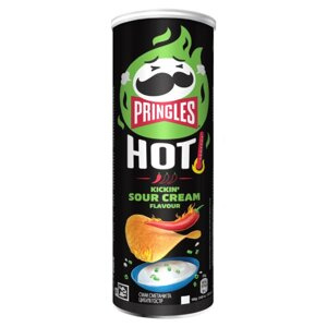 Chipsy Pringles Hot Kickin' Sour Cream 160g - opinie w konesso.pl