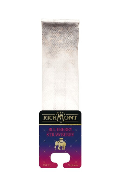 ZESTAW Herbata Richmont Blueberry Strawberry + Szklanka Richmont Hot 370ml