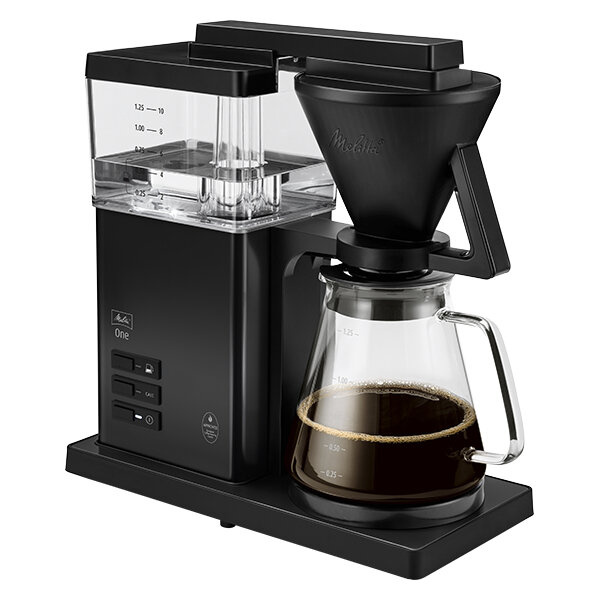 Ekspres przelewowy Melitta One 1031-02 - Pure Black + 250G KAWY GRATIS