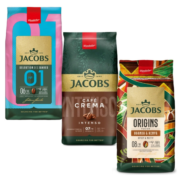 Zestaw kaw ziarnistych Jacobs 3x1kg