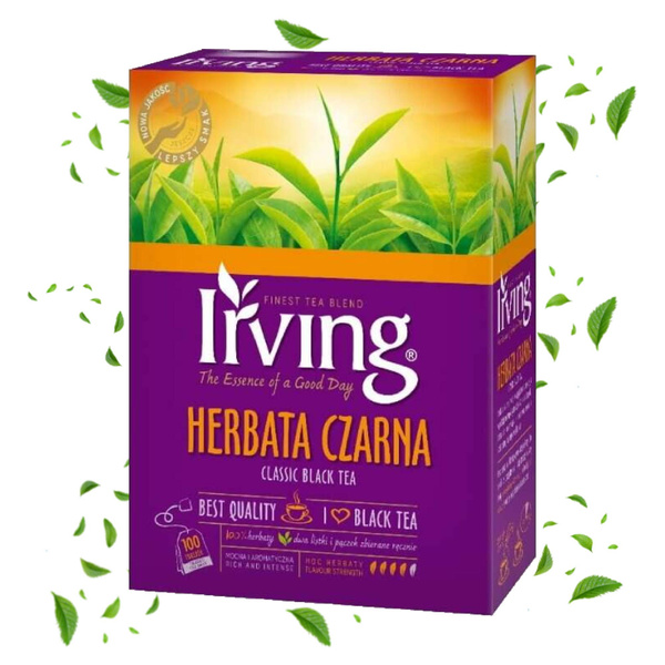 Herbata czarna Irving w saszetkach 100x2g