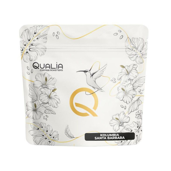 Kawa ziarnista Qualia Kolumbia Santa Barbara Gesha Filtr 250g