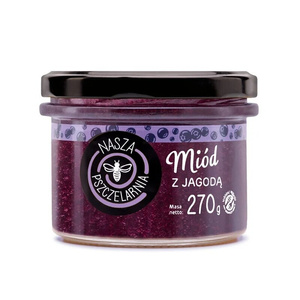 Miód z jagodą Nasza Pszczelarnia 270g