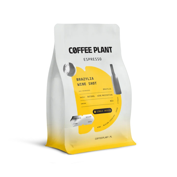 Kawa ziarnista COFFEE PLANT Brazylia Wine Shot 250g - SPECIAL EDITION