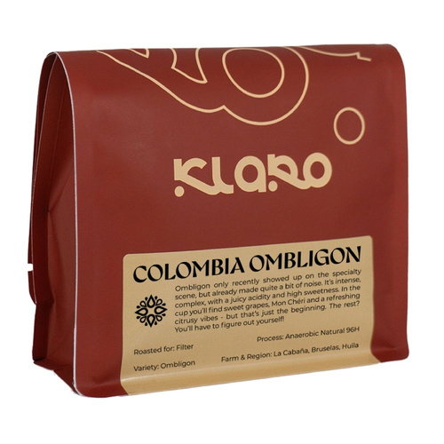 Kawa ziarnista Klaro Kolumbia Ombligon La ​​Cabana Filtr 200g