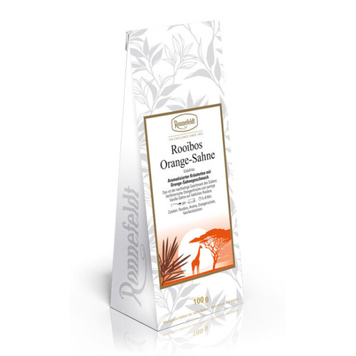 Herbata Ronnefeldt Rooibos Orange-Sahne/Cream Orange 100g - opinie w konesso.pl