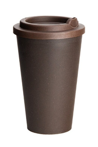 Kubek termiczny z fusów kawowych BIOFFEE 350ML - Brązowy ciemny