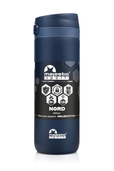 Kubek termiczny Majestic Sport Nord 600 ml - Niebieski