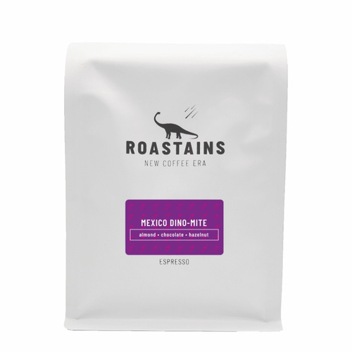 Kawa ziarnista Roastains Meksyk Dino-Mite Espresso 250g - opinie w konesso.pl