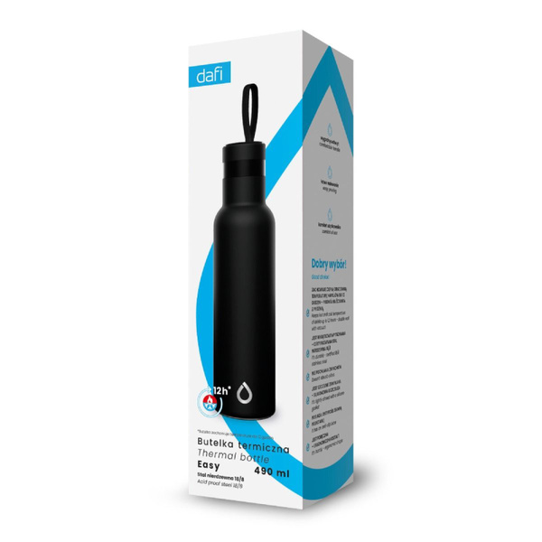 Butelka termiczna Dafi Easy 490 ml - Czarna