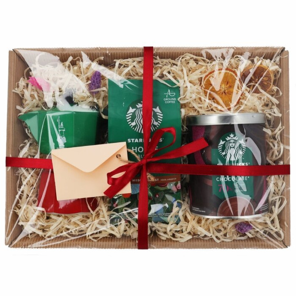 Zestaw prezentowy Starbucks® z kawiarką i czekoladą na gorąco – NIEDOSTĘPNY