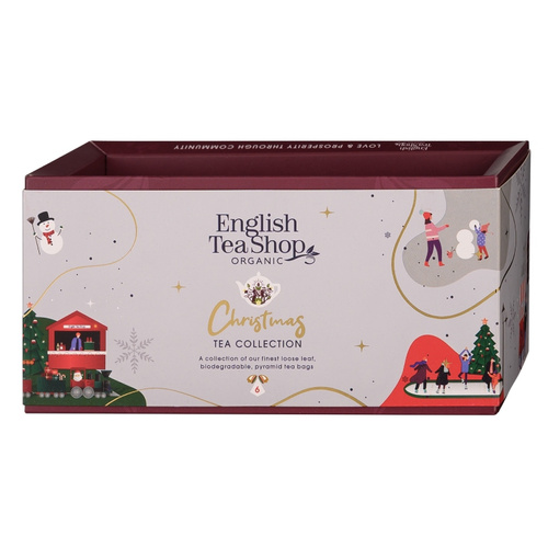 Herbata English Tea Shop Christmas Tea White Wonders - zestaw 6 piramidek - opinie w konesso.pl