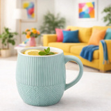 Kubek Altom Design Sweterek z reliefem 400ml - Miętowy