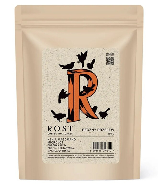 Kawa ziarnista ROST Kenia Magomano Microlot Filtr 250g