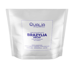 Kawa ziarnista Qualia Brazylia Decaf 250g - bezkofeinowa - NIEDOSTĘPNY