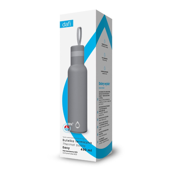 Butelka termiczna Dafi Easy 490 ml - Szara