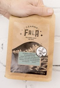 Kawa ziarnista Czarna Fala Klassik Blend Etiopia x Brazylia 1kg - opinie w konesso.pl