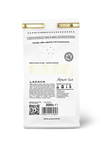 Kawa ziarnista LaCava Colombia Diego Bermudez Filter 200g 