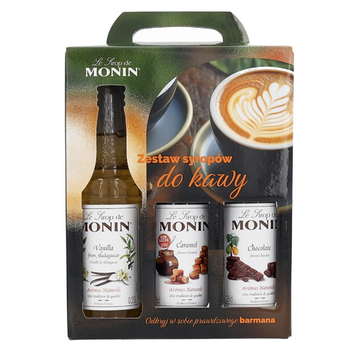 Zestaw syropów do kawy MONIN 3x250ml - opinie w konesso.pl