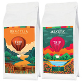 ZESTAW - Kawa ziarnista Trip Coffee Brazylia 1kg + Trip Coffee Meksyk 1kg