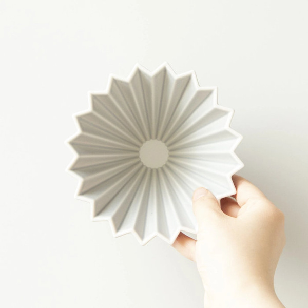 Ceramiczny Origami Dripper M - Szary matowy