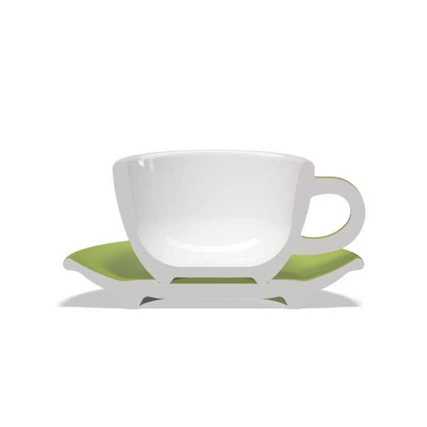 Filiżanka do cappuccino Club House Tulipano 210ml - Zielona