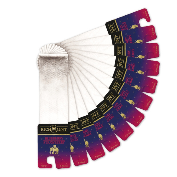 ZESTAW Herbata Richmont Blueberry Strawberry + Szklanka Richmont Ice 370ml