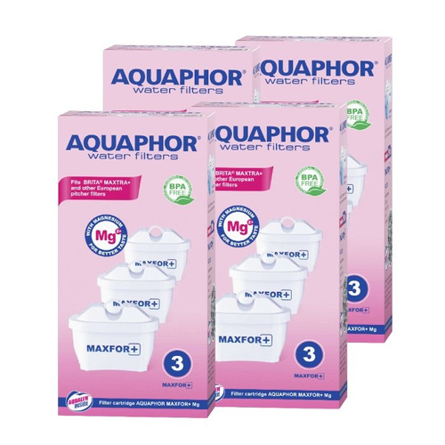 Wkład filtrujący wodę AQUAPHOR Mg+ - 12 sztuk - opinie w konesso.pl