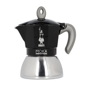 Kawiarka Bialetti New Moka Induction 4 filiżanki - Czarna - opinie w konesso.pl
