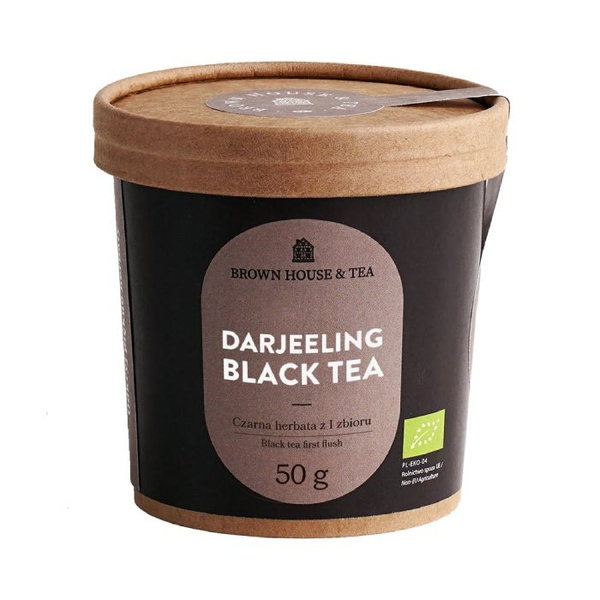 Brown House & Tea DARJEELING BLACK TEA - czarna herbata z pierwszego zbioru BIO 50g – NIEDOSTĘPNY