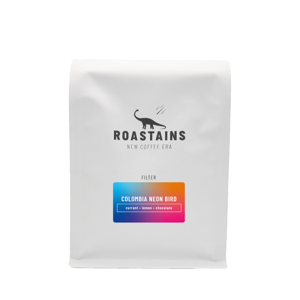 Kawa ziarnista Roastains Kolumbia Neon Bird Filtr 250g