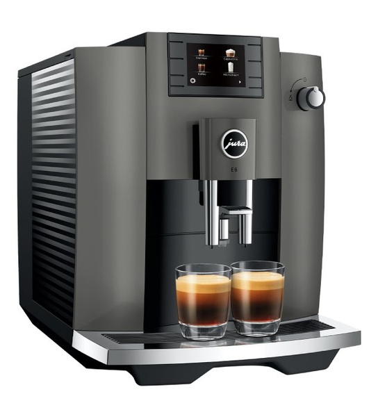 Ekspres do kawy Jura E6 Dark Inox (EC) + 3KG KAWY GRATIS