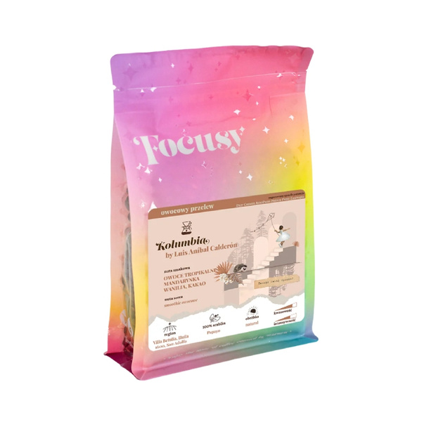 Kawa ziarnista Focusy Kolumbia by Luis Anibal Calderón - owocowy przelew 250g