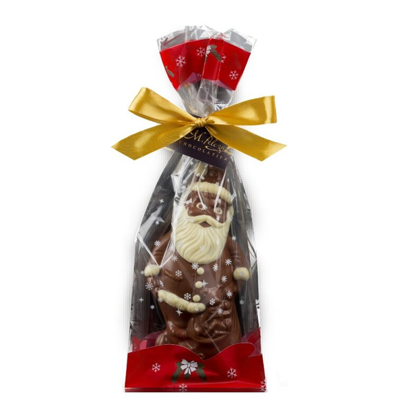 Święty Mikołaj z białej i mlecznej czekolady M.Pelczar Chocolatier 80g - NIEDOSTĘPNY