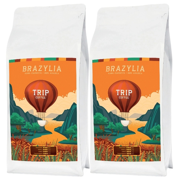 ZESTAW - Kawa ziarnista Trip Coffee Brazylia 2x1kg
